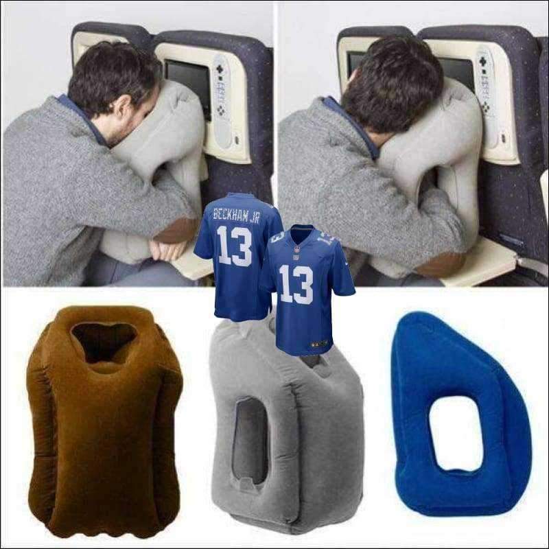 Pvc Inflatable Travel Sleeping Pillow Portable Cushion Neck Pillow Resting  Pillow On Airplane Car Bus Pillow Head Support Pillow Ns2